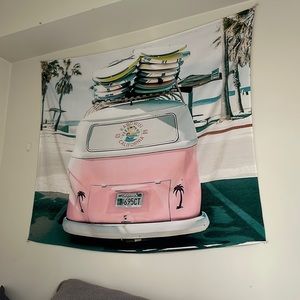 california beach tapestry